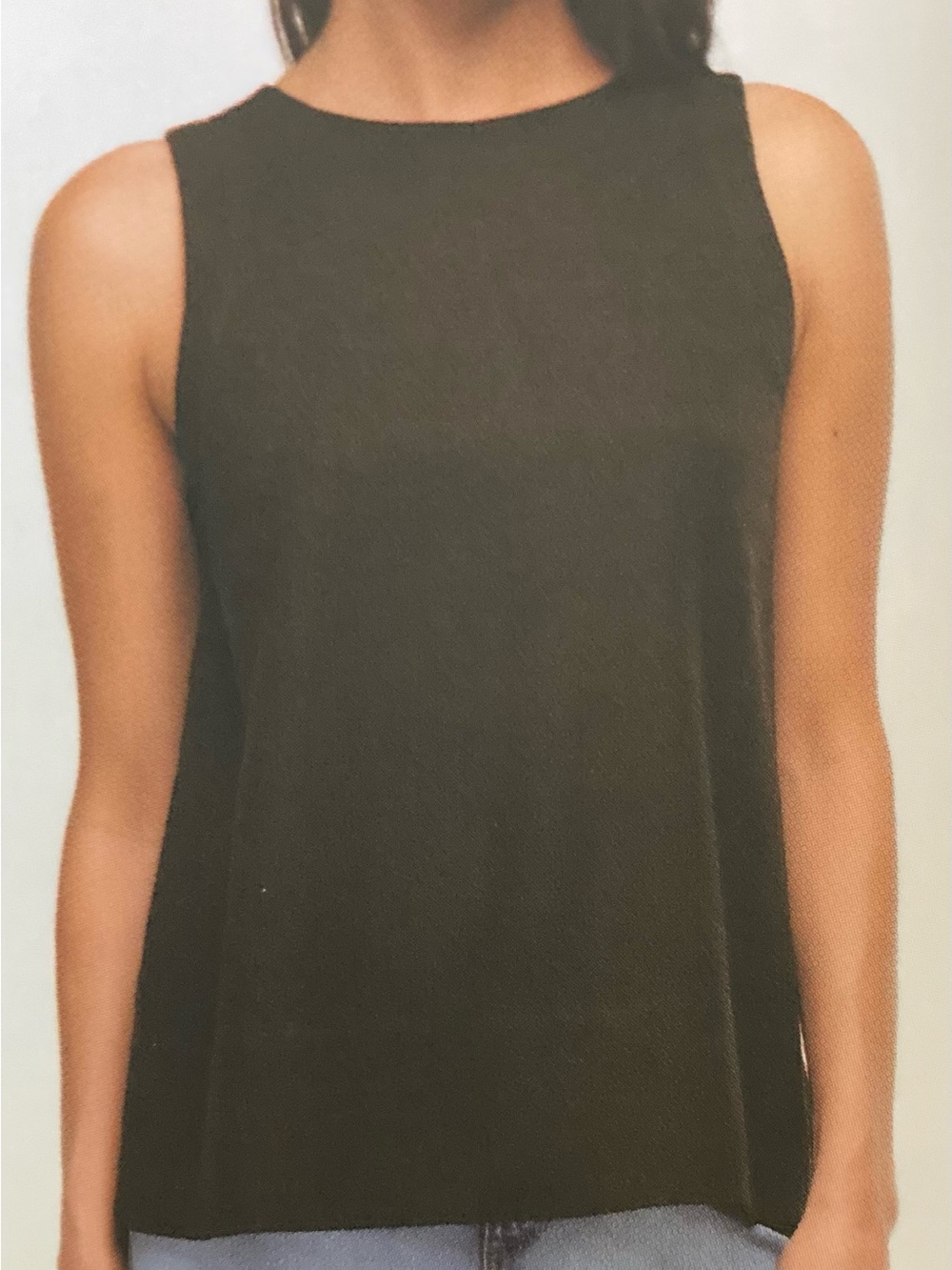 Banana Republic Chocolate Brown Sleeveless A-Line Tunic